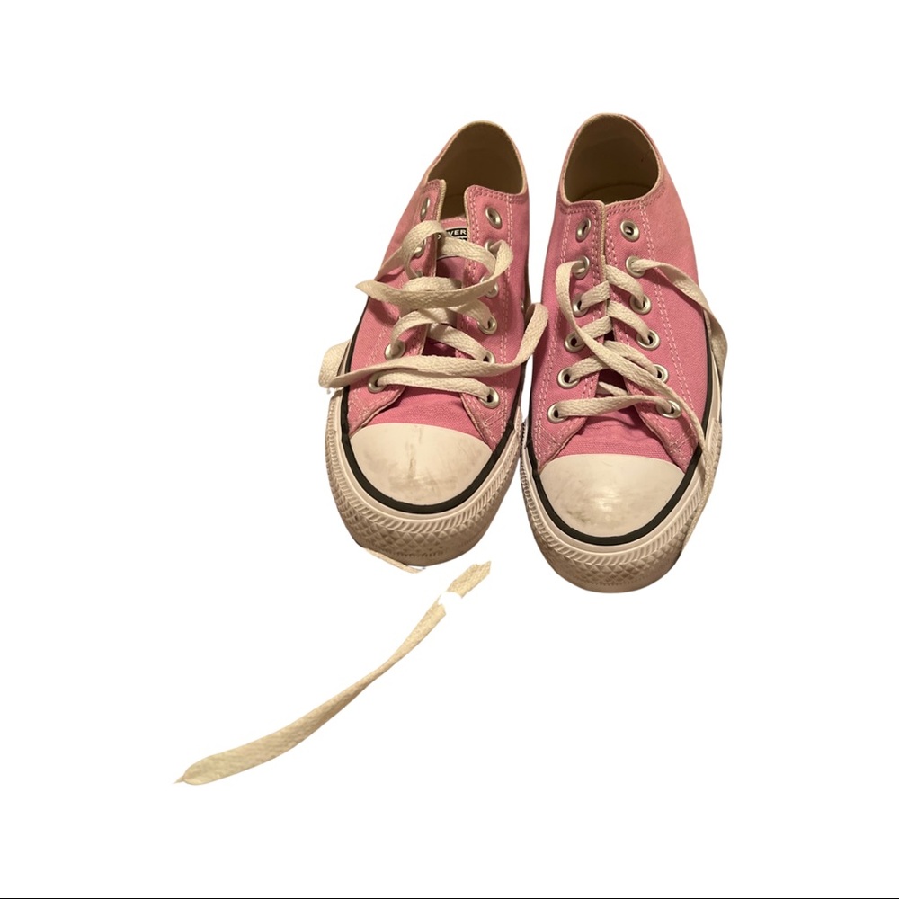 Pink converse shoes
